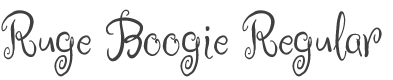 Ruge Boogie Font preview