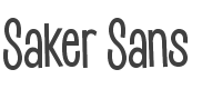Saker Sans Font preview