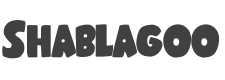 Shablagoo Font preview