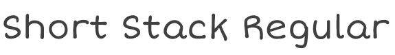 Short Stack Font preview