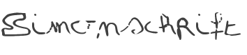 Simonschrift Font preview