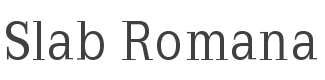 Slab Romana Font preview