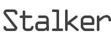 Stalker Font preview