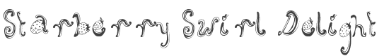 Starberry Swirl Delight Font preview