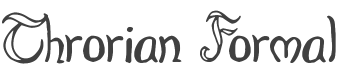 Throrian Formal Font preview