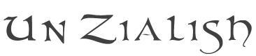Un Zialish Font preview