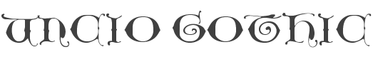 Uncio Gothic Font preview