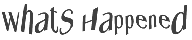 Whats Happened Font preview