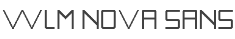 WLM Nova Sans Font preview