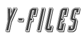 Y-Files Punch Italic style