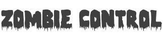 Zombie Control Font preview