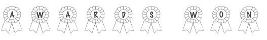 101! Awards Won Font preview