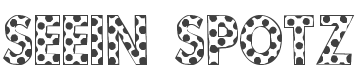 101! Seein' Spotz Font preview