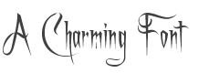 A Charming Font