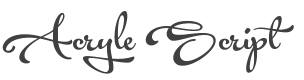 Acryle Script Font preview