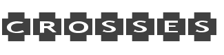 AlphaShapes Crosses Font preview