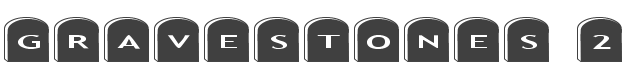 AlphaShapes Gravestones 2 Font preview