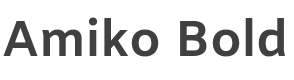 Amiko Bold style