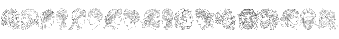 Ancient Heads Font preview