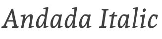 Andada Italic style