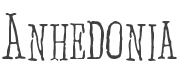 Anhedonia Font preview