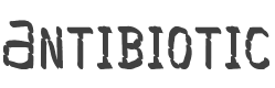 Antibiotic Font preview