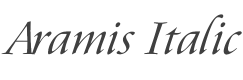 Aramis Italic style