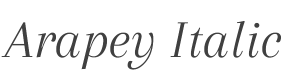 Arapey Italic style