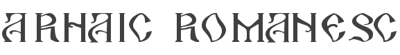 Arhaic Romanesc Font preview