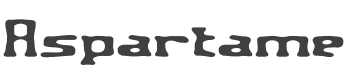 Aspartame BRK Font preview