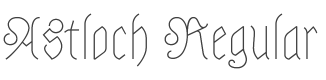 Astloch Font preview