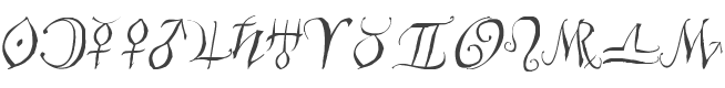 Astro Script Font preview