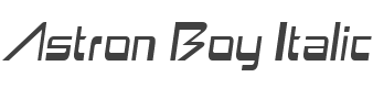 Astron Boy Italic style