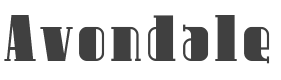 Avondale Font preview