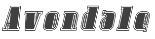 Avondale Inline Italic style