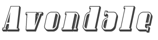 Avondale Shaded Italic style