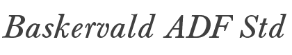 Baskervald ADF Std Italic style