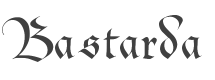 Bastarda Font preview