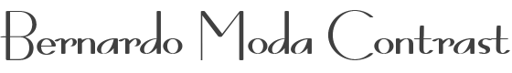 Bernardo Moda Contrast Font preview