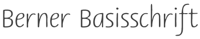 Berner Basisschrift Font preview