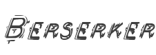 Berserker Condensed Italic style