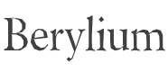 Berylium Font preview