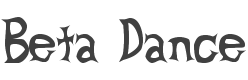 Beta Dance Font preview