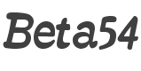 Beta54 Font preview