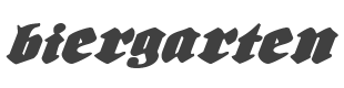 Biergarten Expanded Italic style