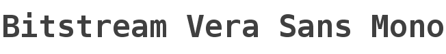 Bitstream Vera Sans Mono Bold style