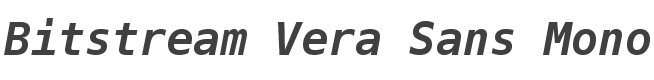 Bitstream Vera Sans Mono Bold Italic style