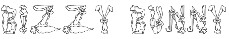 Bizzy Bunny Font preview