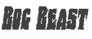 Bog Beast Condensed Italic style