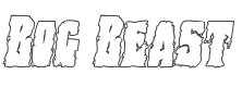 Bog Beast Outline Italic style